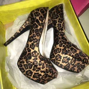 CHEETAH heels from charlotte russe!!